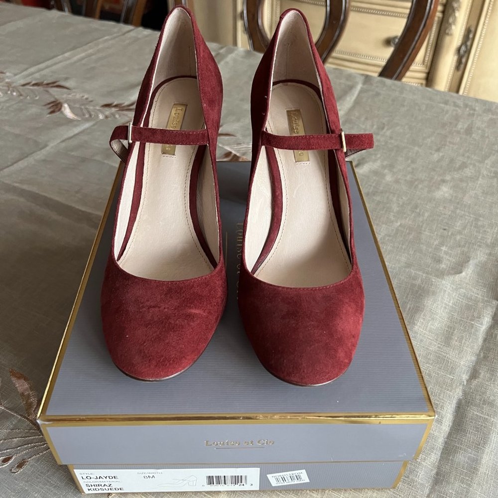 Suede Pumps in Shiraz Color from Louise et Cie